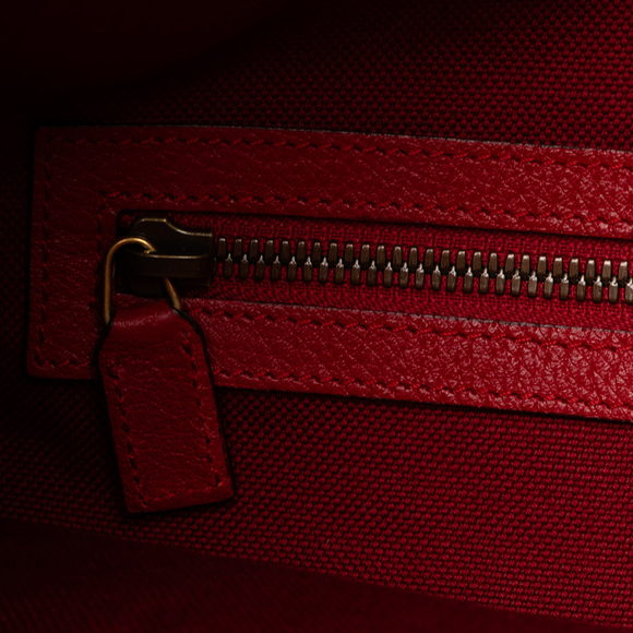 Pre-Loved Gucci Canvas Sylvie Stripe Logo Drawstring Backpack - Picture 8 of 9